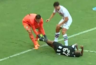 Un hecho surreal sucedi&oacute; durante el partido entre el Fluminense y el Botafogo en el f&uacute;tbol de Brasil.
