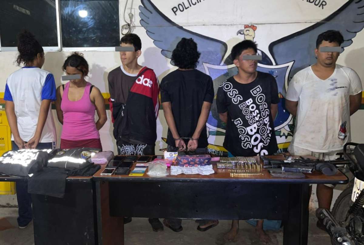 Seis presuntos miembros del grupo criminal "La Mafia" fueron detenidos en Playas por tentativa de asesinato y extorsión