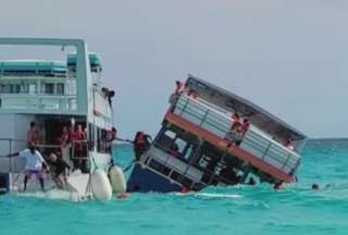 Bahamas: Un ferry se hundi&oacute; y dej&oacute; un turista muerto
