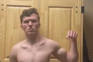 &iexcl;Ins&oacute;lito! Joven entrena solo un lado del cuerpo y sorprende en redes