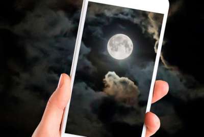 Capture la luna con la c&aacute;mara de su tel&eacute;fono IPhone