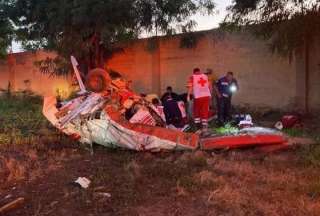 Una avioneta se estrell&oacute; en una fiesta, en M&eacute;xico