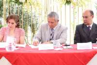 Patricio Carrillo, ministro del Interior, firm&oacute; el convenio con las autoridades de Cotopaxi.