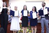 El CNE entreg&oacute; credenciales a los asamble&iacute;stas electos por Azuay este 24 de octubre del 2023.