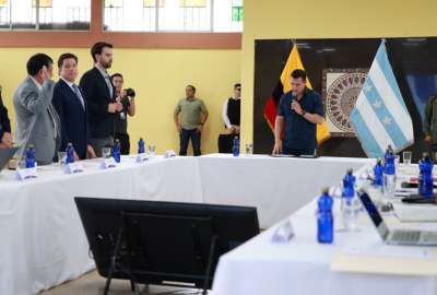 El presidente Noboa lider&oacute; la reuni&oacute;n del Cosepe. 