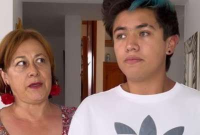 La actriz Alina Lozano junto a su novio 34 a&ntilde;os menor que ella. 