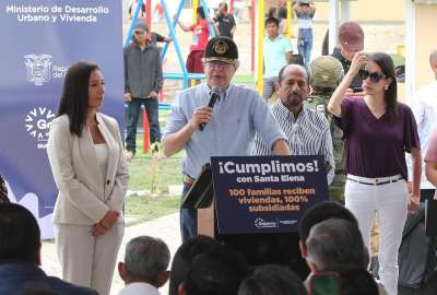 Gobierno Nacional entreg&oacute; 100 viviendas nuevas en Santa Elena