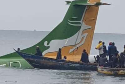 19 fallecidos tras ca&iacute;da de un avi&oacute;n en el Lago Victoria, en Tanzania
