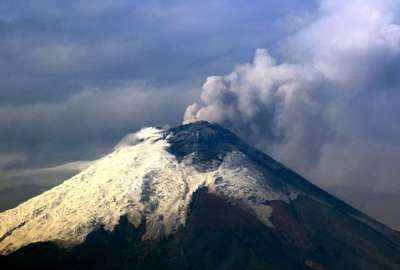 Posible ca&iacute;da de ceniza desde el volc&aacute;n Cotopaxi