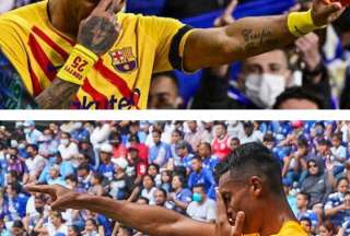 Delf&iacute;n compar&oacute; el festejo de Pierre Emerick Aubameyang con el de Jostin Alman