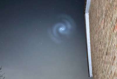 En varios pa&iacute;ses de Europa se avist&oacute; un espiral brillante en el cielo.