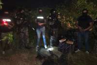 La droga fue hallada por la Policía Nacional en un presunto centro de acopio de "Los Choneros".