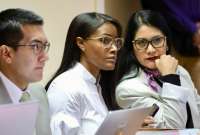 La fiscal Diana Salazar present&oacute; el dictamen acusatorio en contra de vocales de la Judicatura.