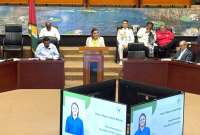  La vicepresidenta de Ecuador, Mar&iacute;a Jos&eacute; Pinto, particip&oacute; en la Cumbre de la Alianza Global para la Biodiversidad, con l&iacute;deres de Am&eacute;rica Latina, el Caribe y Asia.