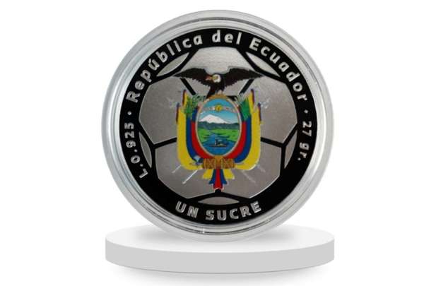 Ecuador present&oacute; una moneda conmemorativa por el mundial de Qatar