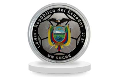 Ecuador present&oacute; una moneda conmemorativa por el mundial de Qatar