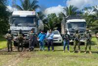 Tres personas fueron aprehendidas tras el operativo