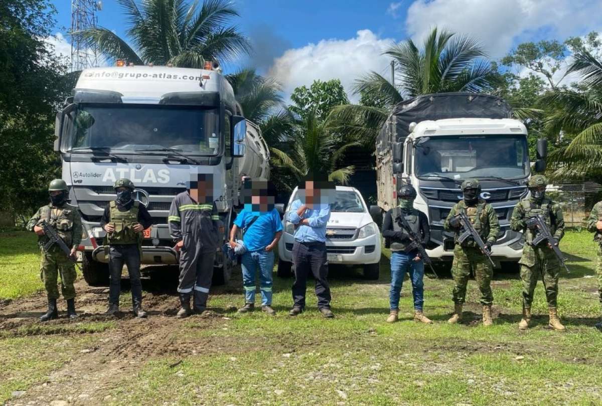 Tres personas fueron aprehendidas tras el operativo