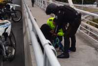 El intento de suicido fue impedido por la Policía Nacional.