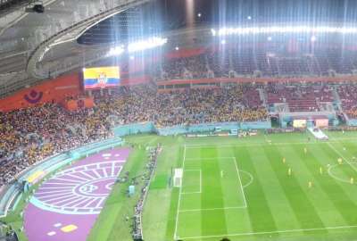 Hinchas ecuatorianos tambi&eacute;n asearon las gradas donde alentaron