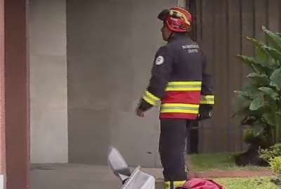 Efectivos del Cuerpo de Bomberos atendieron el hecho.