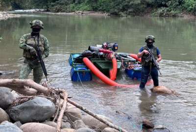 Operaci&oacute;n del Ej&eacute;rcito Ecuatoriano contra miner&iacute;a ilegal en Orellana dej&oacute; incautaciones