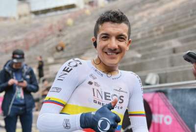 Richard Carapaz termin&oacute; segundo en el Giro de Italia