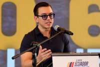 El presidente Daniel Noboa comparti&oacute; con la juventud ecuatoriana en Babahoyo. 