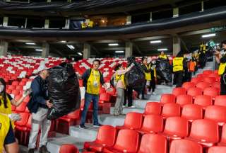 El partido entre Ecuador y Venezuela gener&oacute; 48.734 residuos pl&aacute;sticos