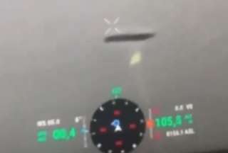 Militares ucranianos captaron un supuesto OVNI con un dron