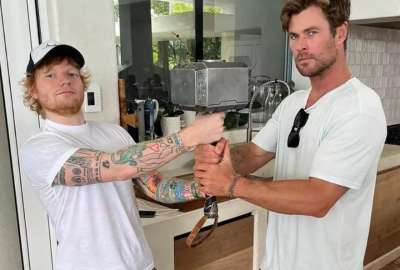 Chris Hemsworth emociona a sus fans siendo baterista de Ed Sheeran por una noche