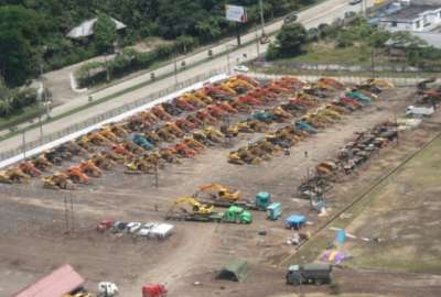 Decomisan retroexcavadoras  usadas para miner&iacute;a ilegal