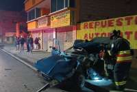 Accidente regiostrado en Quiuto durante el s&aacute;bado 26 de agosto del 2023.