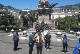 Quito: Las vallas que rodeaban la Plaza Grande fueron retiradas la ma&ntilde;ana de este mi&eacute;rcoles