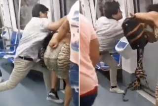 Agresi&oacute;n en el Metro de Barcelona fue registrada en video