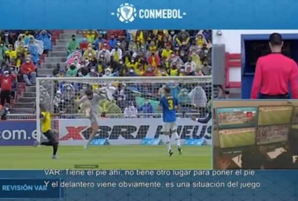 La Conmebol public&oacute; los audios sobre las jugadas pol&eacute;micas entre Ecuador y Brasil
