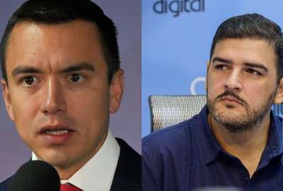 El presidente Daniel Noboa se reuni&oacute; con el alcalde de Guayaquil, Aquiles Alvarez.