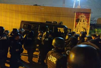 La Polic&iacute;a Nacional intervino para controlar los enfrentamientos en la Penitenciar&iacute;a del Litoral.