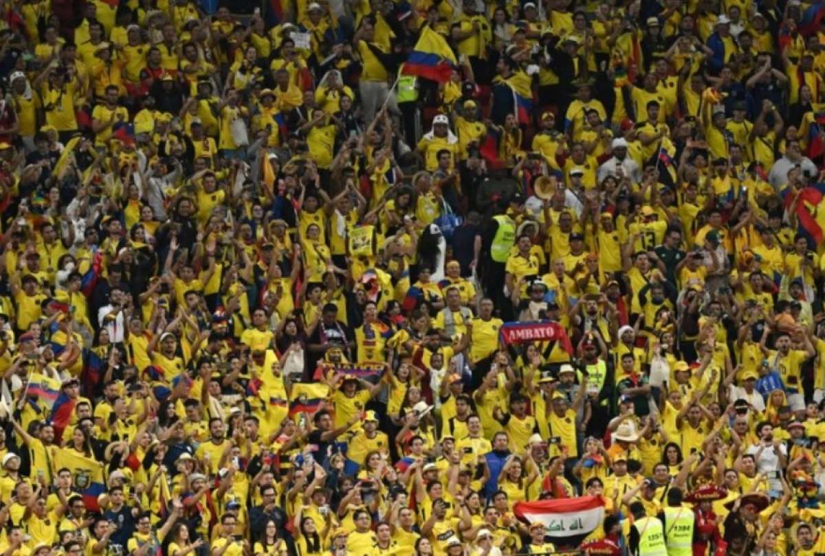Los hinchas de Ecuador se hicieron sentir nuevamente en el Mundial de Qatar
