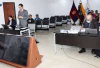 La audiencia por violencia política de género se realizó este miércoles en el TCE.