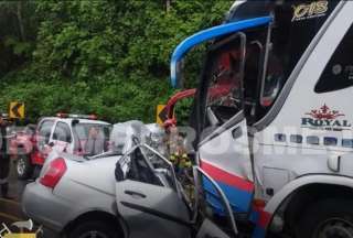 Accidente en la Al&oacute;ag Santo Domingo deja cinco fallecidos