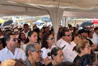 Autoridades de Guayas, Manabí y Pichincha asistieron al funeral de la alcaldesa García.