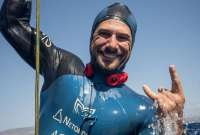 Casi media hora sin respirar: el croata que rompió el récord mundial de apnea estática