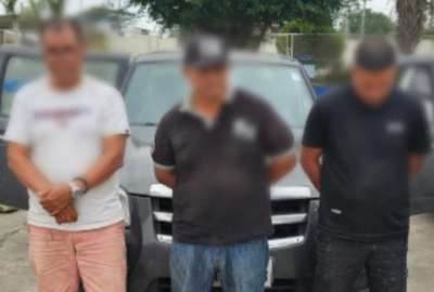 La Polic&iacute;a Nacional detuvo a tres personas en El Oro. 