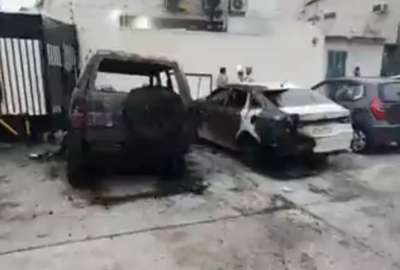 As&iacute; qued&oacute; el veh&iacute;culo incendiado en &aacute;lamos, Guayaquil.