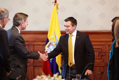 Daniel Noboa tuvo reuniones estrat&eacute;gicas para el desarrollo del pa&iacute;s