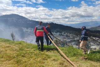 Ciudadano fue sancionado por provocar incendio forestal en Tumbaco, en Quito