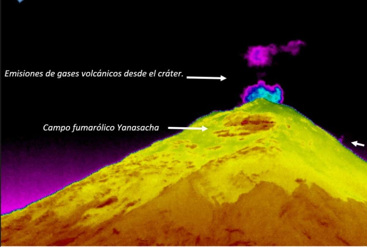 Volcán Cotopaxi mantiene actividad superficial baja pese a incremento sísmico