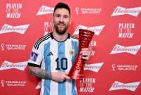 Lionel Messi tambi&eacute;n gan&oacute; el premio al mejor jugador del duelo contra Croacia. 