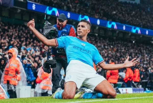 Rodri abri&oacute; el marcador en la goleada sobre el Bayern